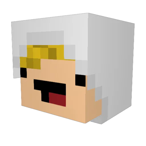 Chuckgrenades Minecraft avatar head, 3D render