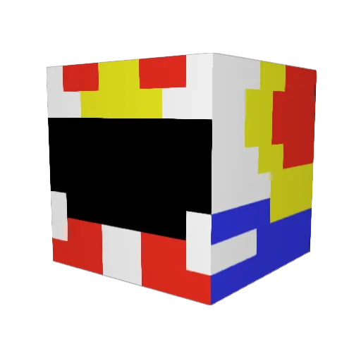 Chuckie0910 Minecraft avatar head, 3D render