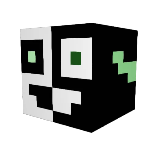 Chuckie69 Minecraft avatar head, 3D render