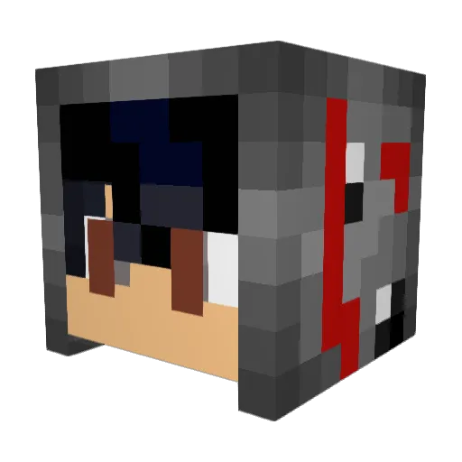 ChucklesChopstic Minecraft avatar head, 3D render