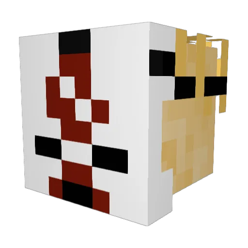 Chuckles_09 Minecraft avatar head, 3D render