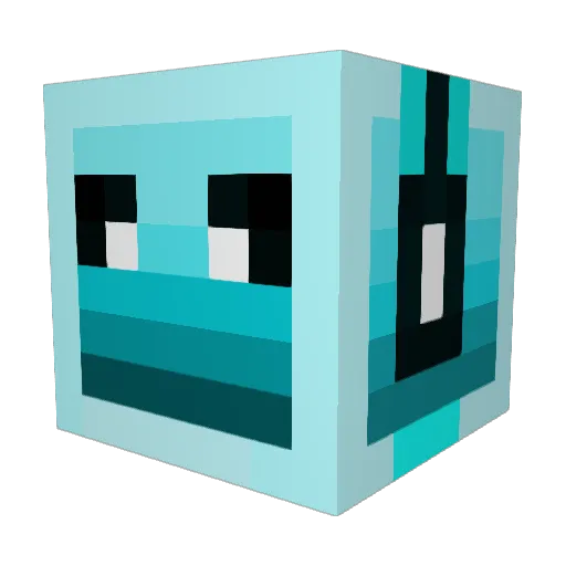 ChucktheBoy Minecraft avatar head, 3D render