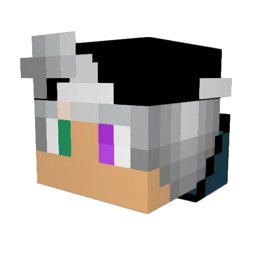 Chucky828 Minecraft avatar head, 3D render