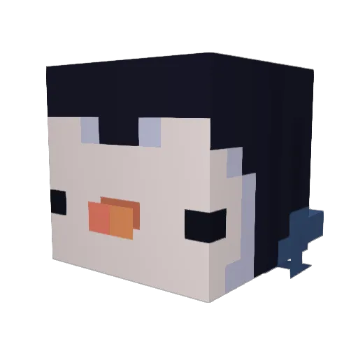 Chuddy_Chud Minecraft avatar head, 3D render
