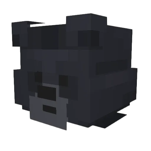 Chudify Minecraft avatar head, 3D render