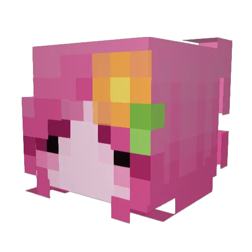 Chudm4xxing Minecraft avatar head, 3D render
