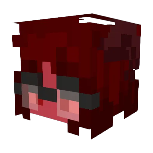 Chudney Minecraft avatar head, 3D render