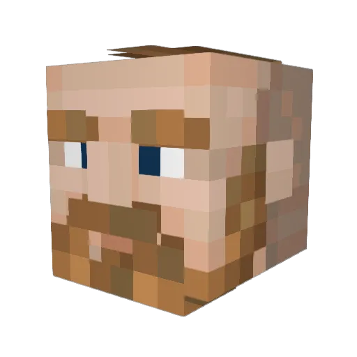 Chug_A_Lug Minecraft avatar head, 3D render