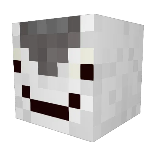 Chugweld Minecraft avatar head, 3D render