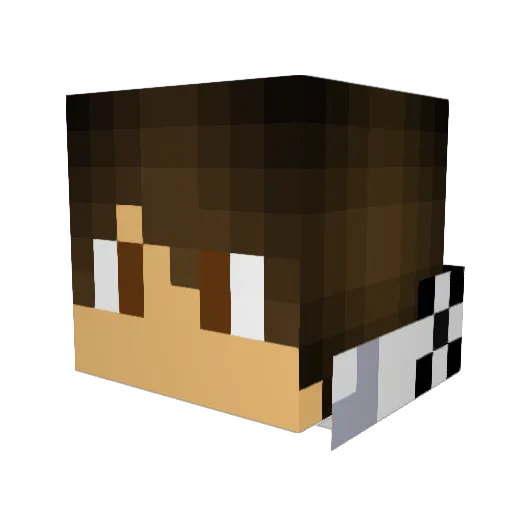 Chuker65 Minecraft avatar head, 3D render