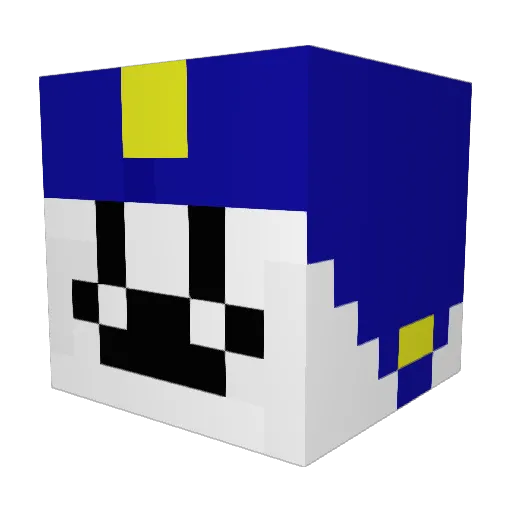 Chukita374 Minecraft avatar head, 3D render