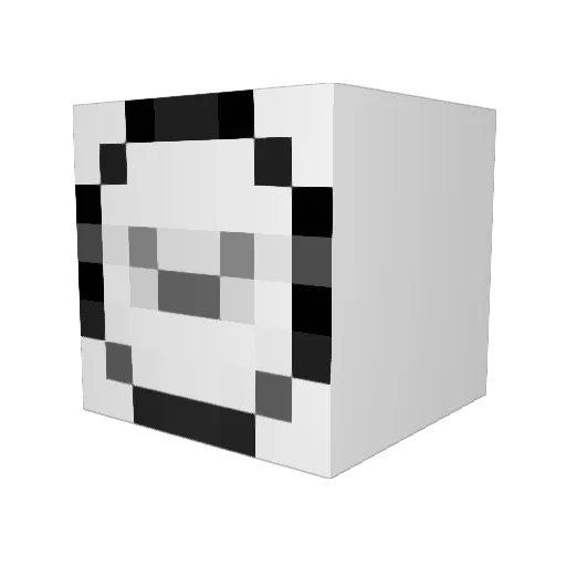 Chuky456 Minecraft avatar head, 3D render