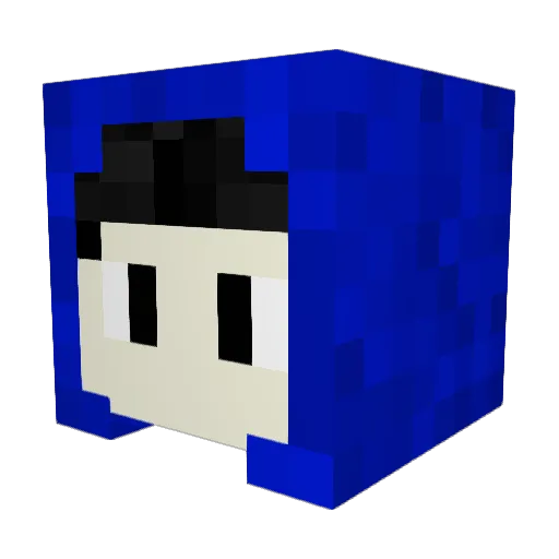 Chulu_ Minecraft avatar head, 3D render