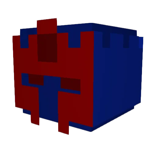 Chum725 Minecraft avatar head, 3D render