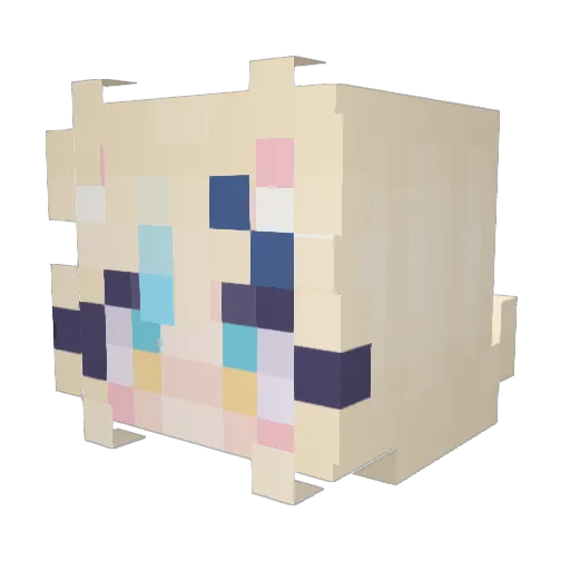 Chumbuds2236 Minecraft avatar head, 3D render