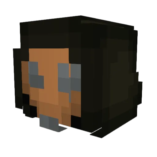 ChummyChum852 Minecraft avatar head, 3D render