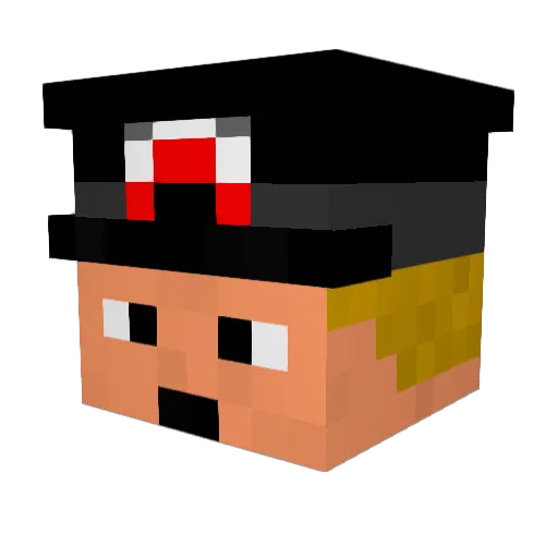 ChumpaLumpa Minecraft avatar head, 3D render