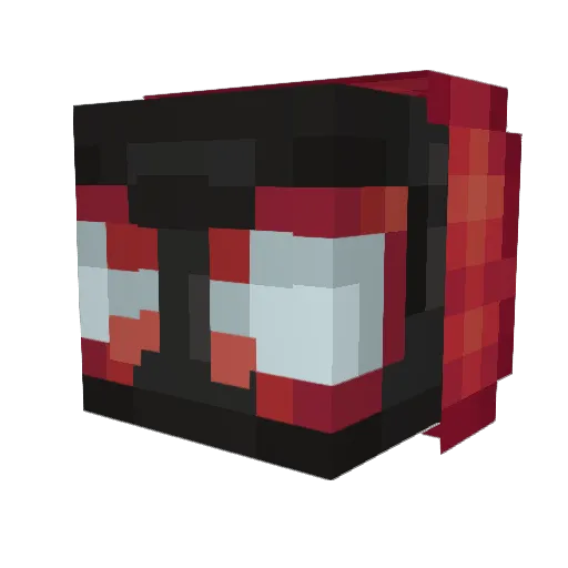 Chumpowder Minecraft avatar head, 3D render