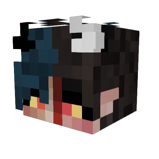 Chun0124 Minecraft avatar head, 3D render