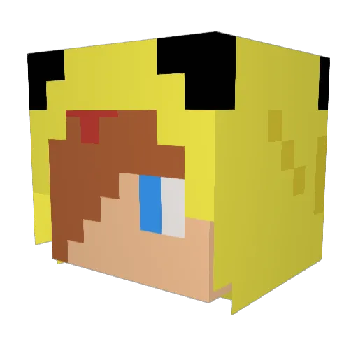 ChunderTime Minecraft avatar head, 3D render