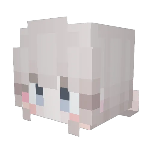 Chung47 Minecraft avatar head, 3D render