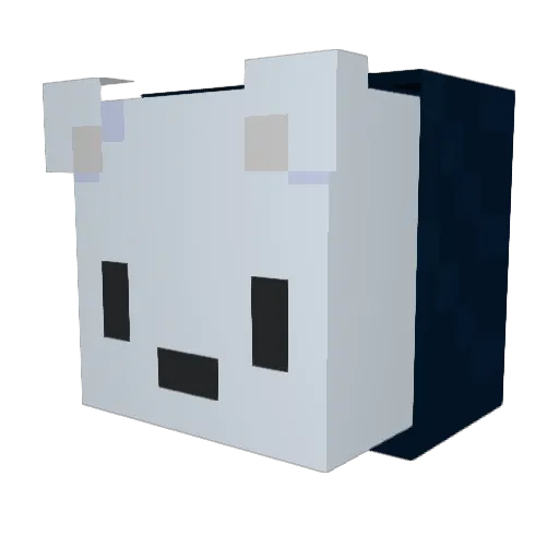 Chungor Minecraft avatar head, 3D render