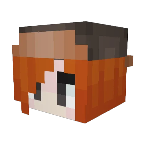 Chungus3000 Minecraft avatar head, 3D render