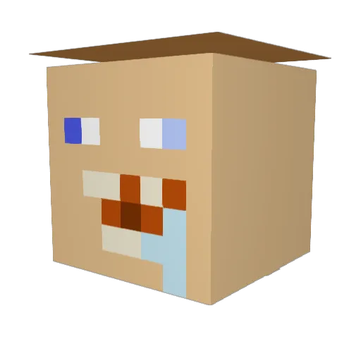 Chunkboy1 Minecraft avatar head, 3D render