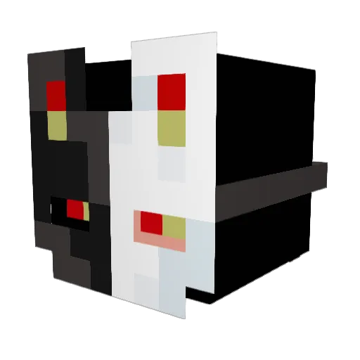Chunkero Minecraft avatar head, 3D render