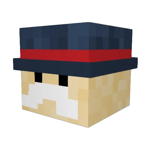 ChunkyChap76 Minecraft avatar head, 3D render