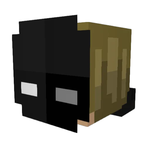 ChunkyDawson16 Minecraft avatar head, 3D render