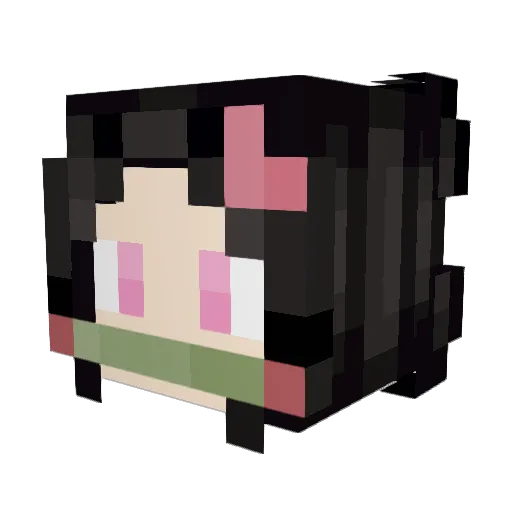 ChunkyMilk01 Minecraft avatar head, 3D render