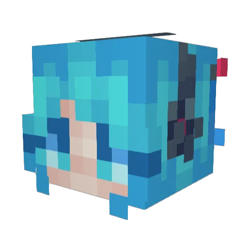 ChunkyRabbit998 Minecraft avatar head, 3D render