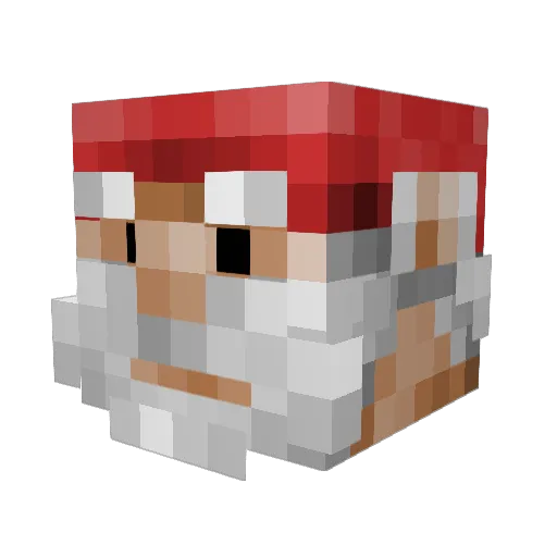ChunkyTelevision Minecraft avatar head, 3D render