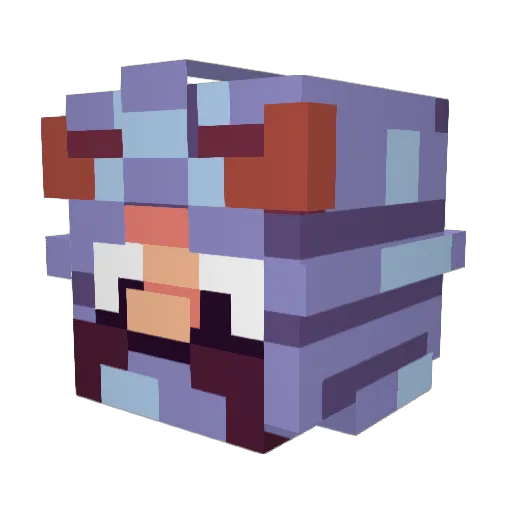 Chunky_BrewBros Minecraft avatar head, 3D render