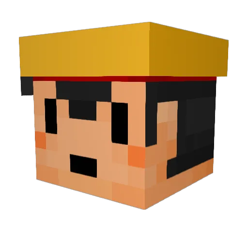 Chunky_Monkey42 Minecraft avatar head, 3D render