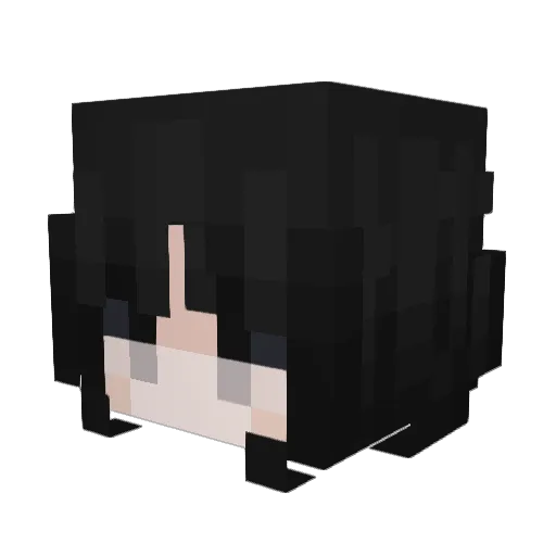 Chunnymoney Minecraft avatar head, 3D render
