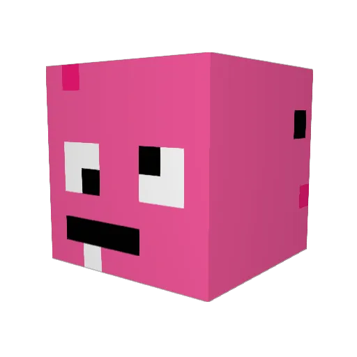 Chuno06 Minecraft avatar head, 3D render