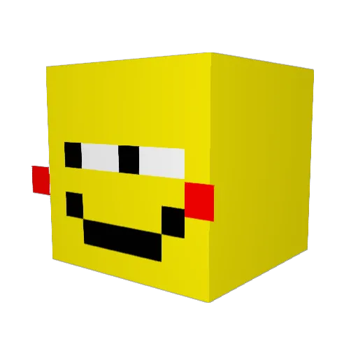 Chunye23 Minecraft avatar head, 3D render