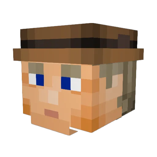 ChuoSpecialRapid Minecraft avatar head, 3D render