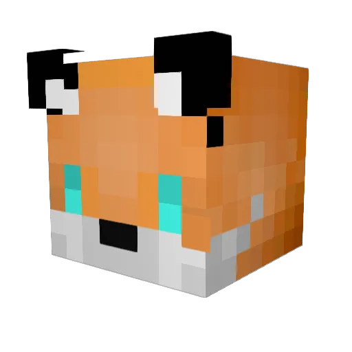 Chup4misto Minecraft avatar head, 3D render