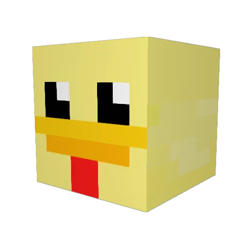ChupaAnos1 Minecraft avatar head, 3D render