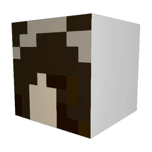 Chupan_ Minecraft avatar head, 3D render