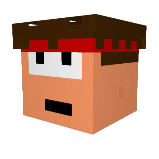 Chupanebre627 Minecraft avatar head, 3D render