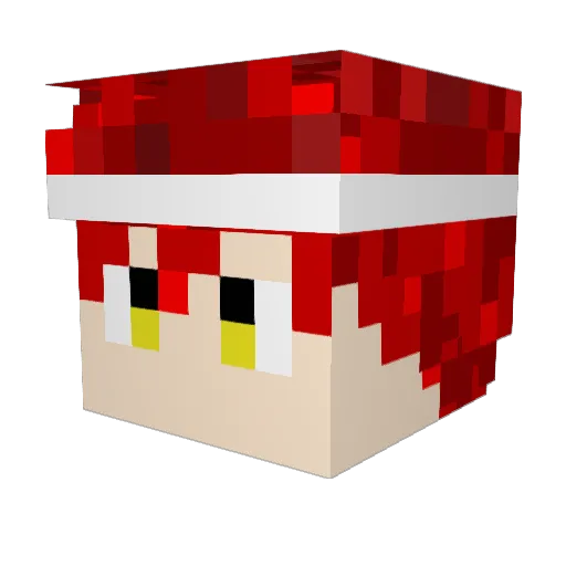 Chupapy Minecraft avatar head, 3D render