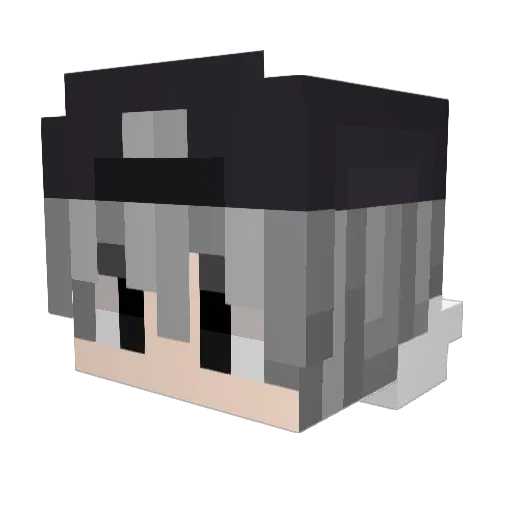 Chupka Minecraft avatar head, 3D render