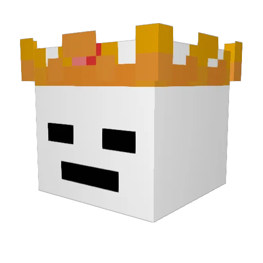 Chupqzubi Minecraft avatar head, 3D render
