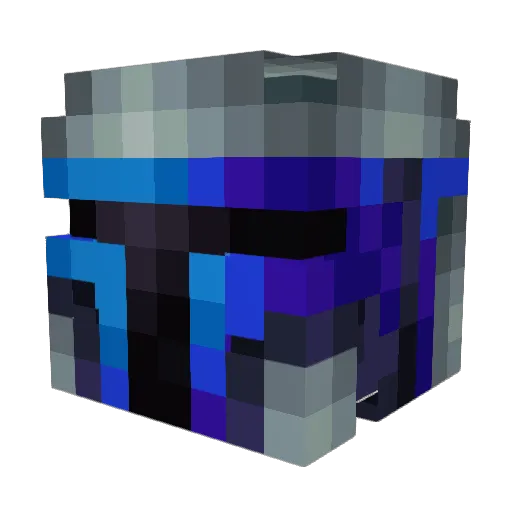 Chuqq Minecraft avatar head, 3D render