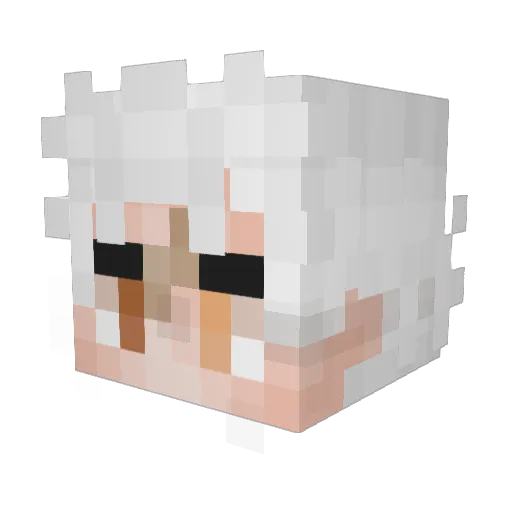 Churas92 Minecraft avatar head, 3D render