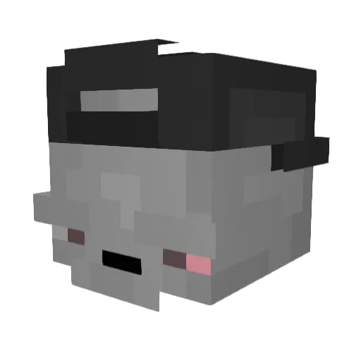 ChurchNon Minecraft avatar head, 3D render